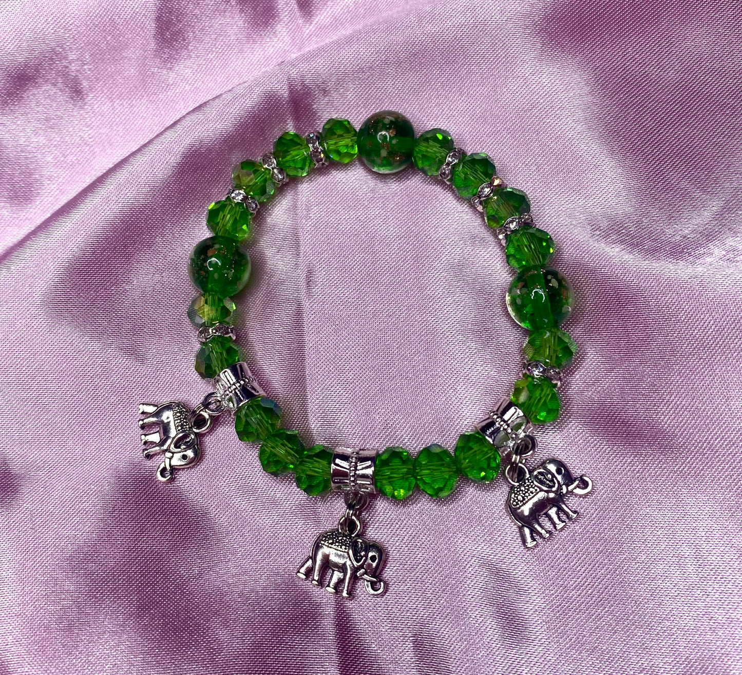 Sparkly Green Elephant